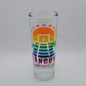 Cancun Mexico Colorful Tall Shot Glass